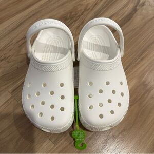 CROCS Women/men Classic White Slippers w5/m3